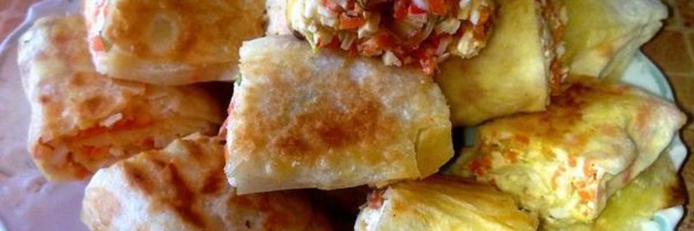 Рулеты с крабовыми палочками