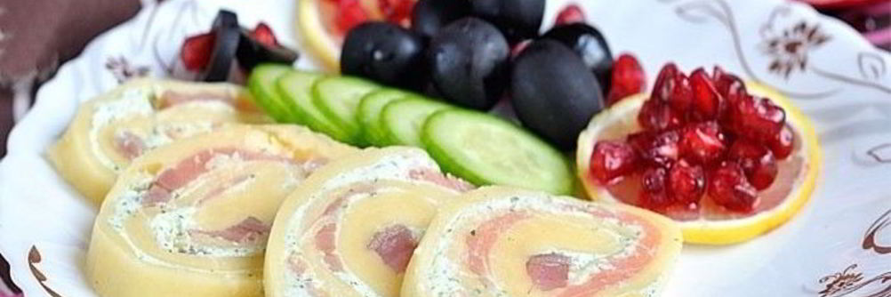 Рулеты с семгой