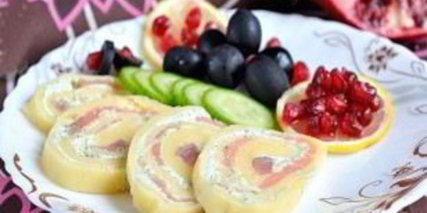 рулеты с семгой