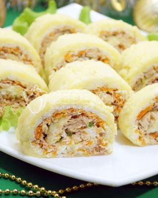 Салат-рулет Карнавал