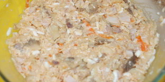 теплые рулетики с мясом и грибами