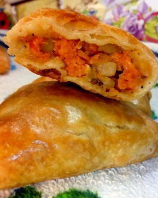 Ковок самса с тыквой и салом