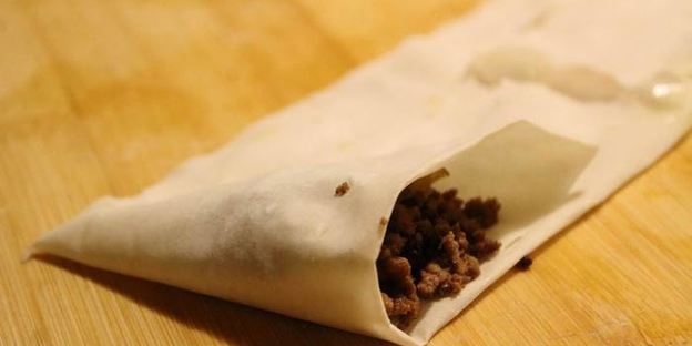 самоса из теста фило с мясом