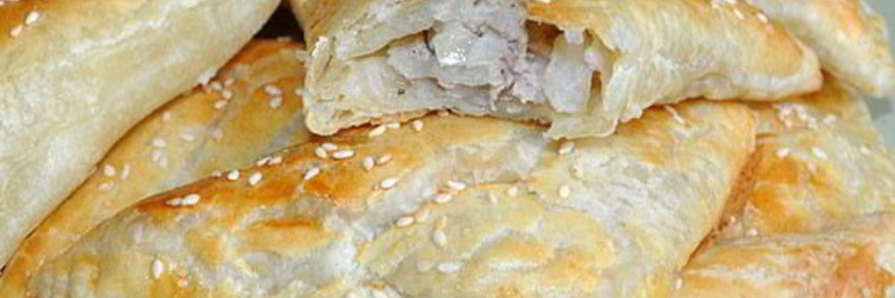 Самса из готового слоеного теста