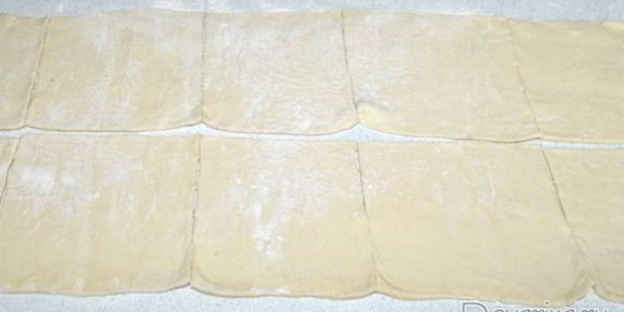 самса из готового слоеного теста