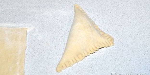 самса из готового слоеного теста