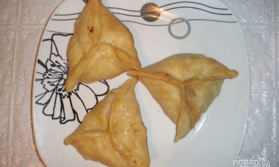 Рецепт самсы из пресного теста