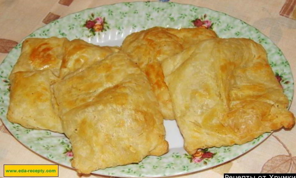 Рецепт самсы из слоеного теста с мясом