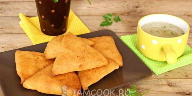 самса на сметанном тесте