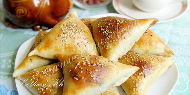 самса с брынзой и зеленью