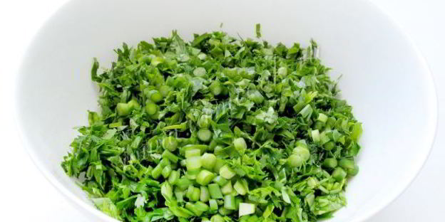 самса с брынзой и зеленью