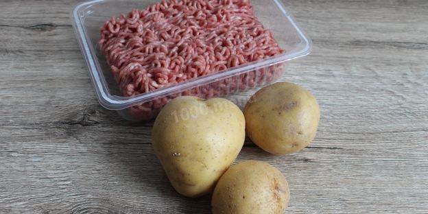 самса с картошкой и фаршем