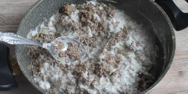 самса с картошкой и фаршем