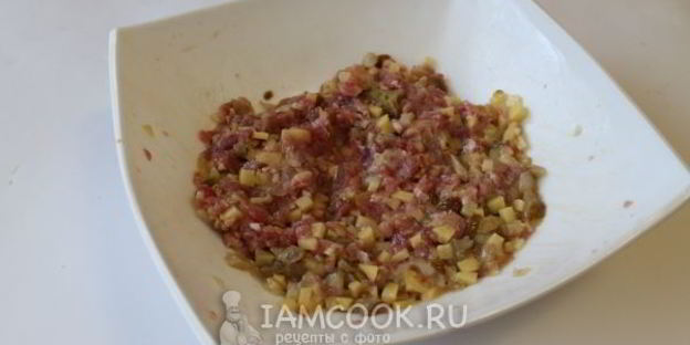 самса с мясом и картошкой