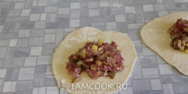 самса с мясом и картошкой