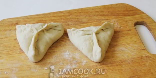 самса с мясом и картошкой