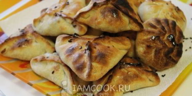 самса с мясом и картошкой