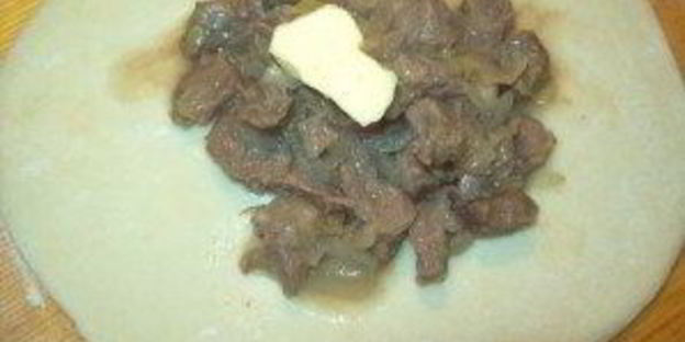 самса с мясом в духовке