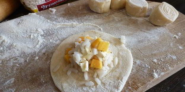 самса с тыквой и рисом