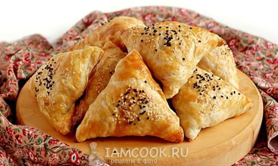 Рецепт самсы с тыквой на готовом слоеном тесте