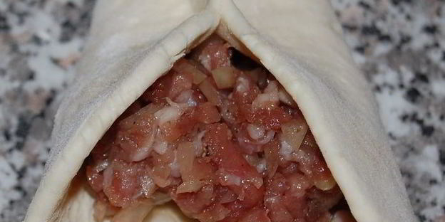 самса слоеная с мясом