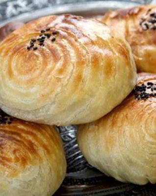 Слоеная самса с картошкой