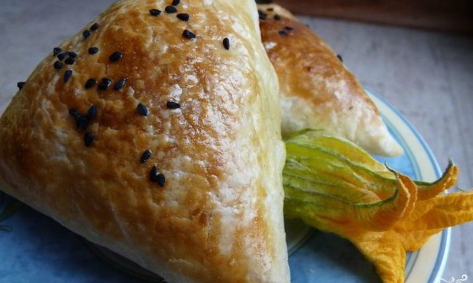 Рецепт слоеной самсы с тыквой