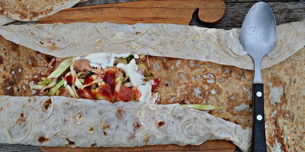 дачная шаурма на гриле