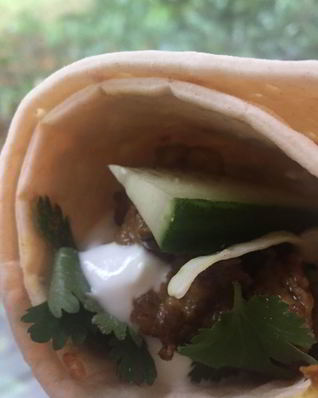 Домашняя шаурма из курицы