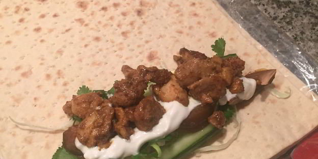 домашняя шаурма из курицы