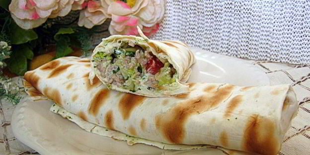 домашняя шаурма с фаршем