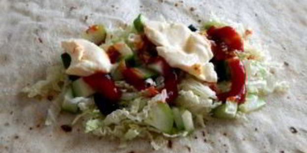 домашняя шаурма в лаваше