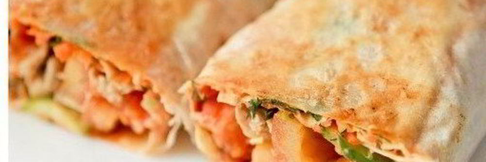 Шаурма домашняя с курицей