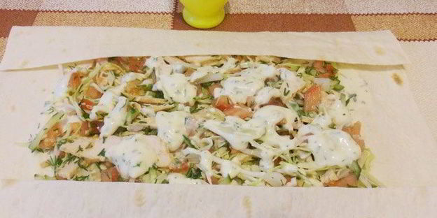 шаурма домашняя