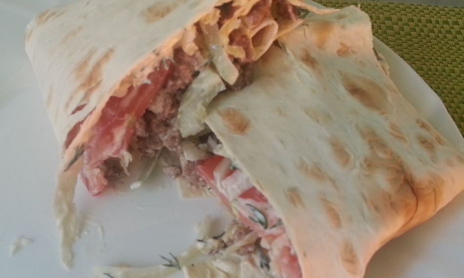 Рецепт шаурмы по-домашнему с фаршем