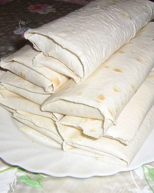 Шаурма по-домашнему с колбасой