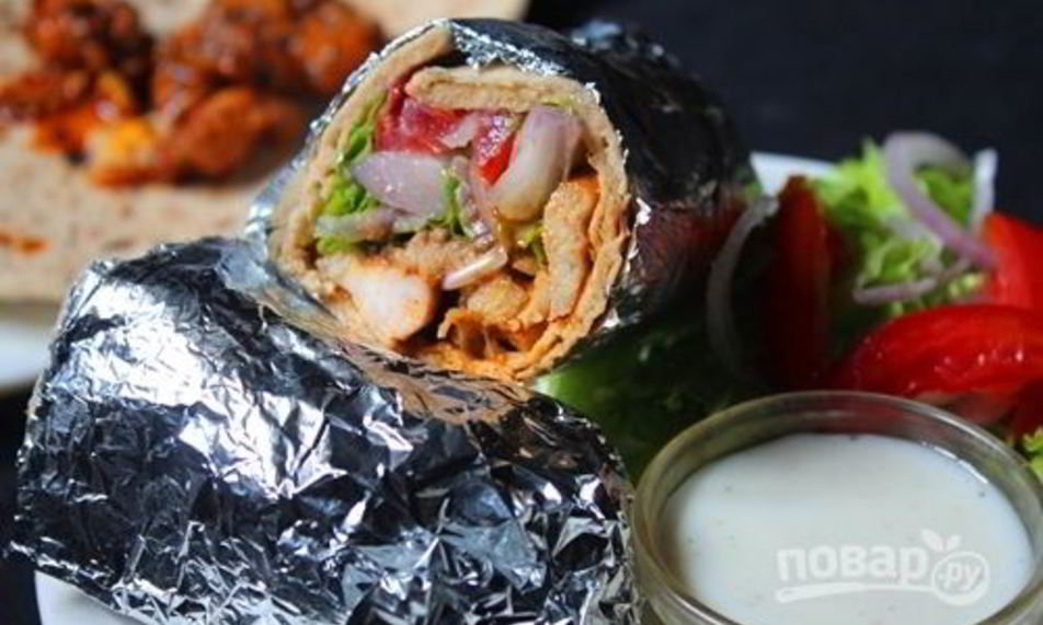 Рецепт шаурмы по-домашнему с курицей