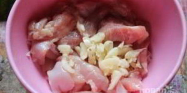 шаурма по-домашнему с курицей