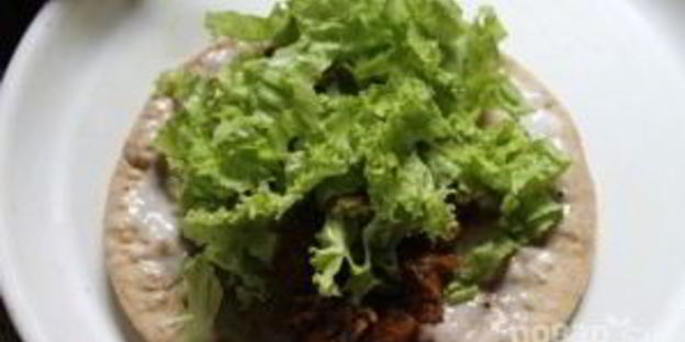 шаурма по-домашнему с курицей