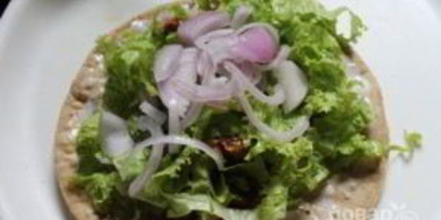 шаурма по-домашнему с курицей