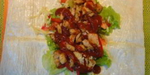 шаурма по-домашнему с мясом