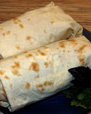 Шаурма с грибами и курицей