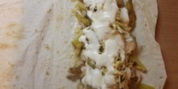 шаурма с грибами и курицей