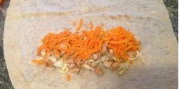 шаурма с крабовыми палочками