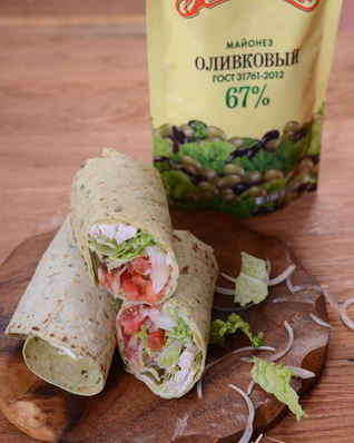 Шаурма с курицей и майонезом Махеев
