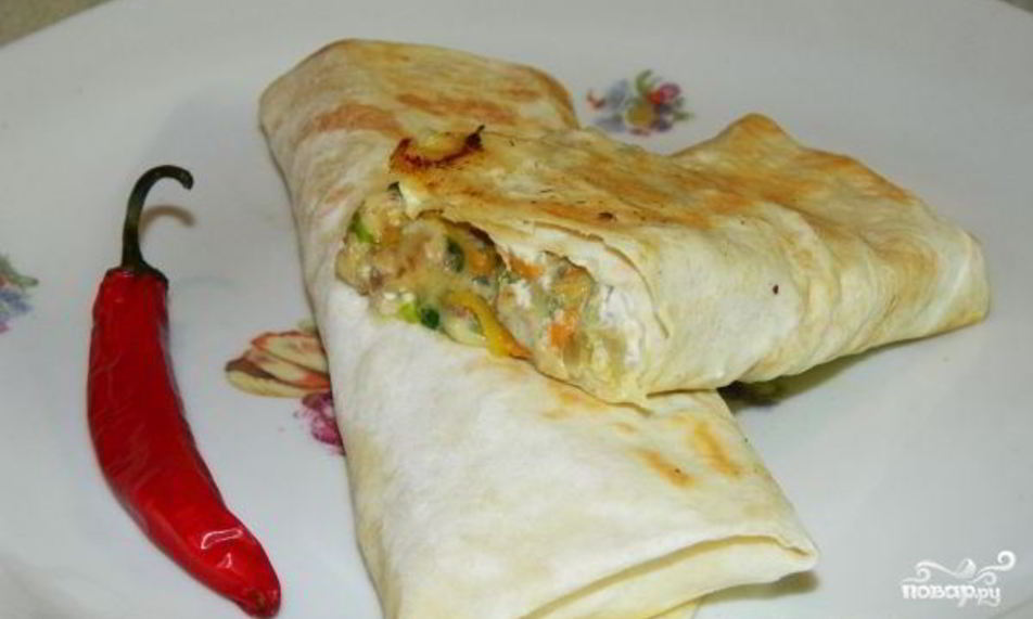 Рецепт шаурмы с рыбой