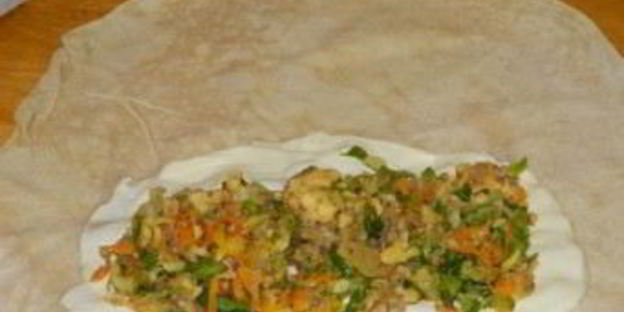 шаурма с рыбой