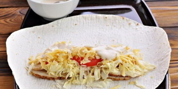 шаурма с сыром