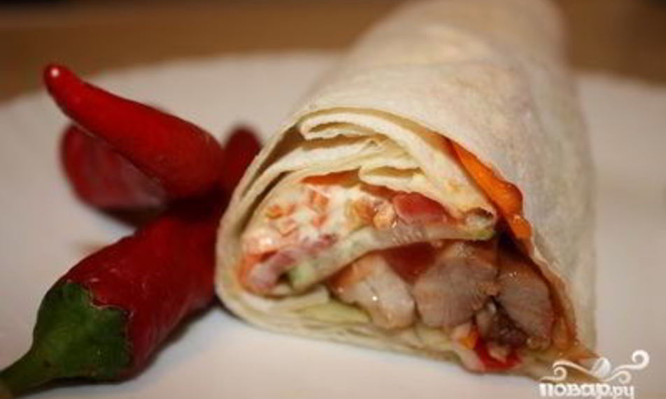 Рецепт шаурмы в микроволновке