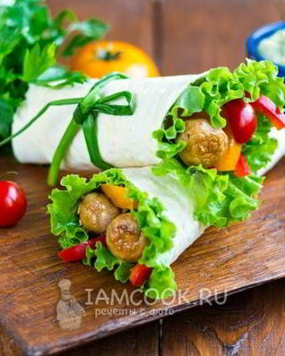 Шаурма вегетарианская